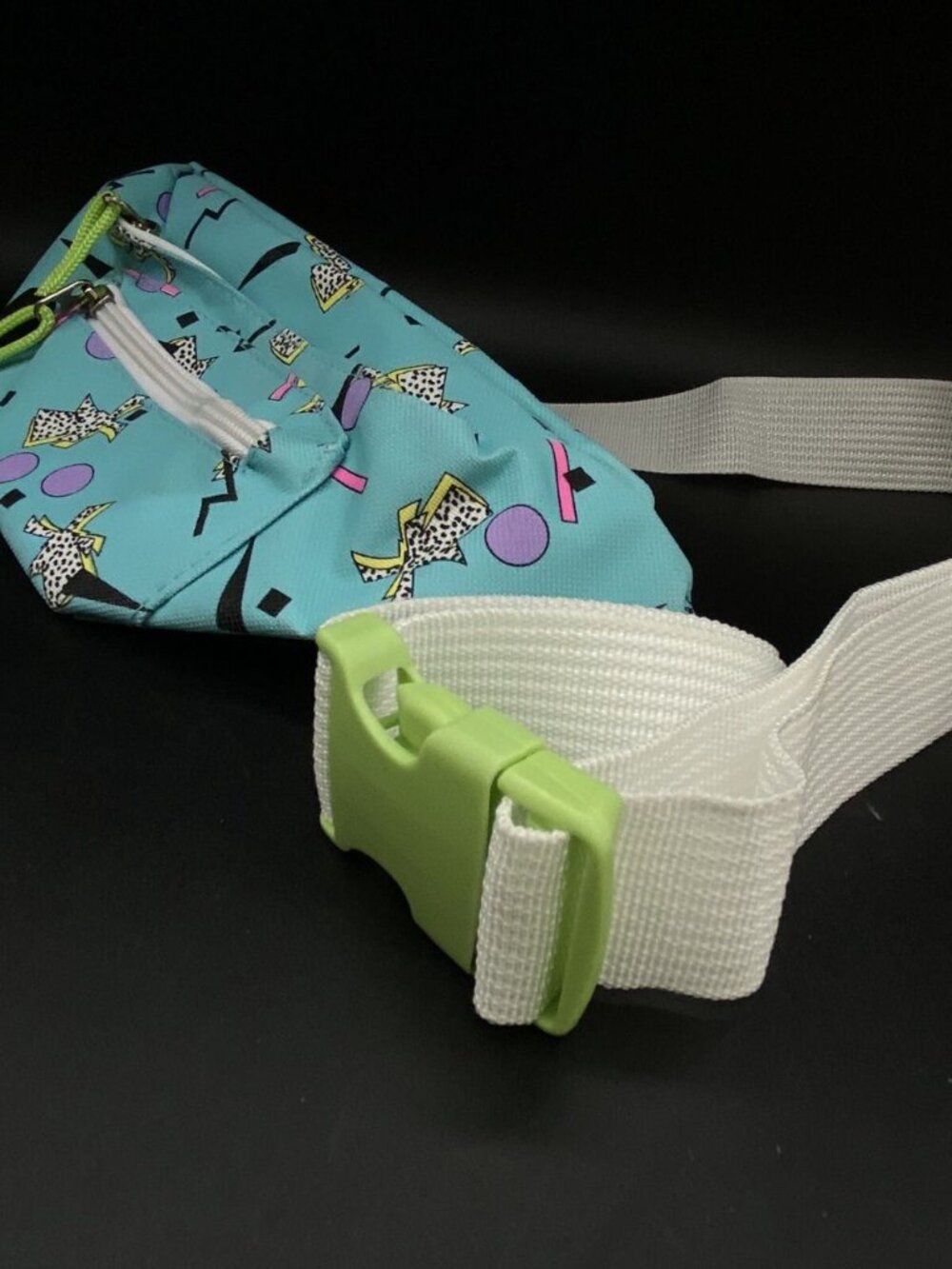 Coacha Dutch Bros Fanny Pack Retro 80’s Style 2017 Waist Bag Aqua Festival - Picture 8 of 9